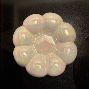 Iridescent Ceramic Flower Dish